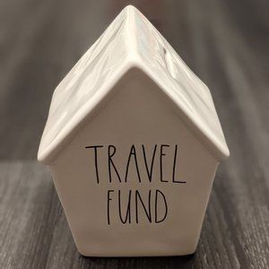 Rae Dunn TRAVEL FUND Piggy Bank